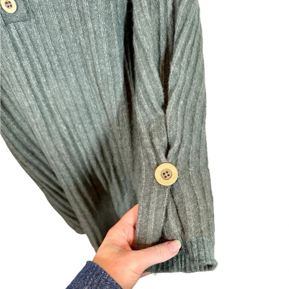 Free People Around the Clock 2 Piece Set Sweater Tunic (XS) +Joggers (S)Charcoal - Picture 8 of 16